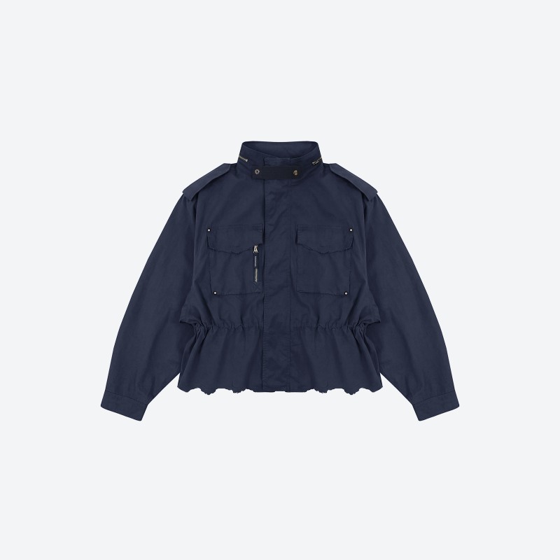 Drawstring Cargo Jacket